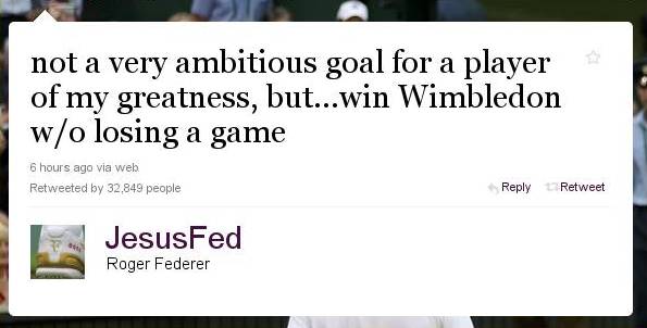 Federer Tweet