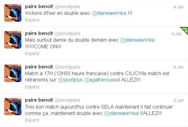 Benoit Singles Doubles