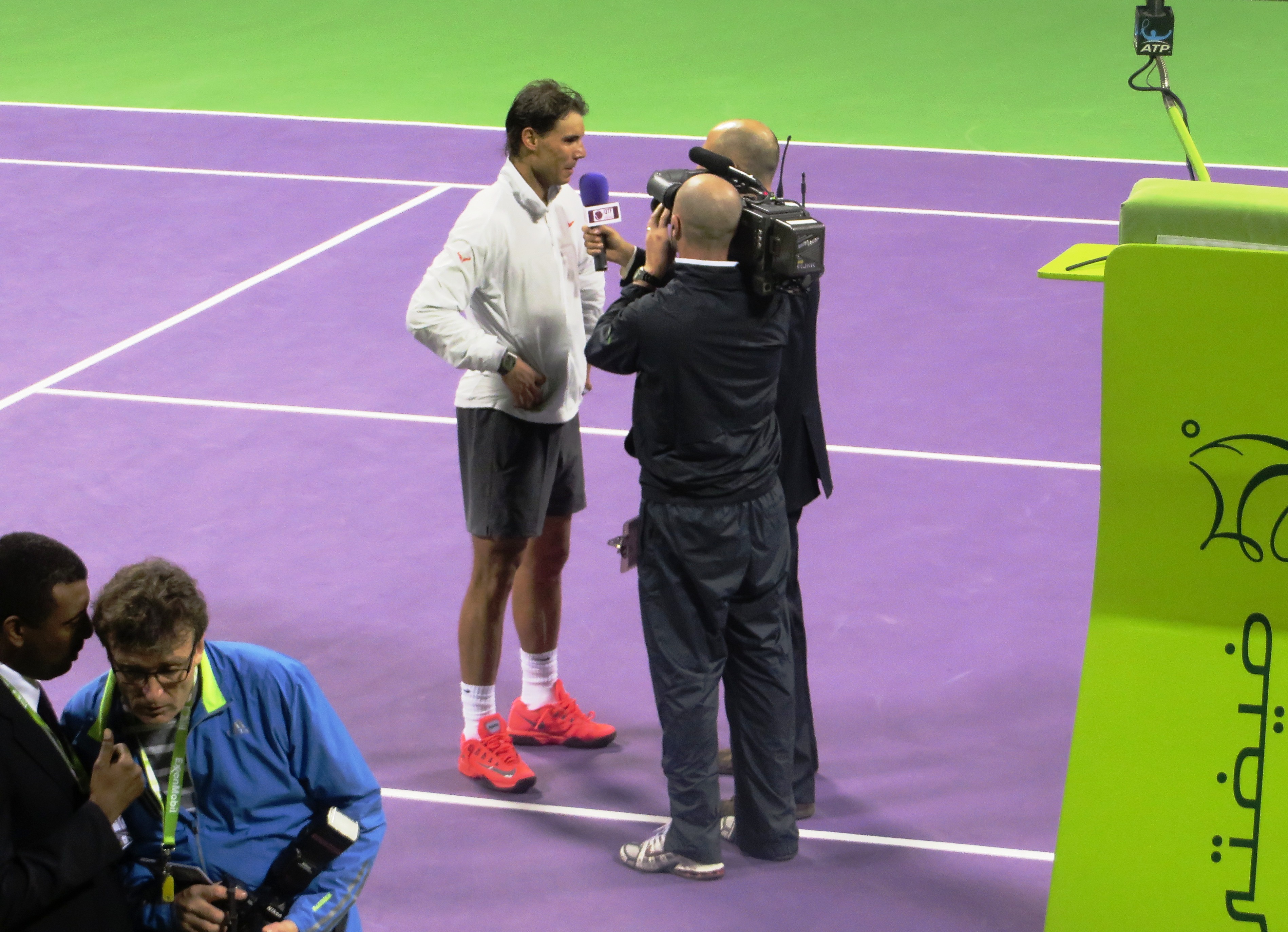 Nadal after beating Gojowczyk in the semifinals